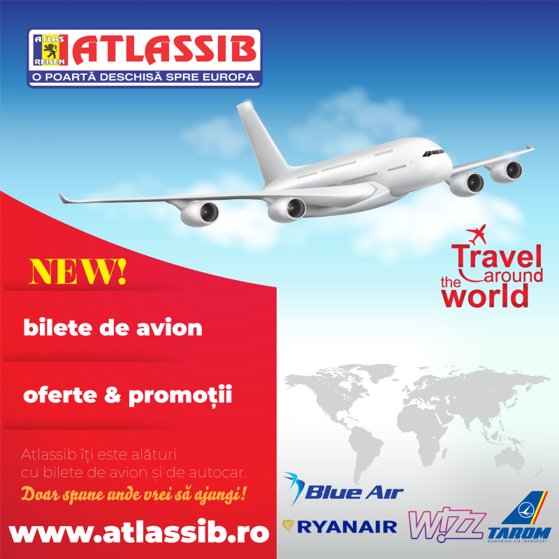 bilete de avion cu atlassib